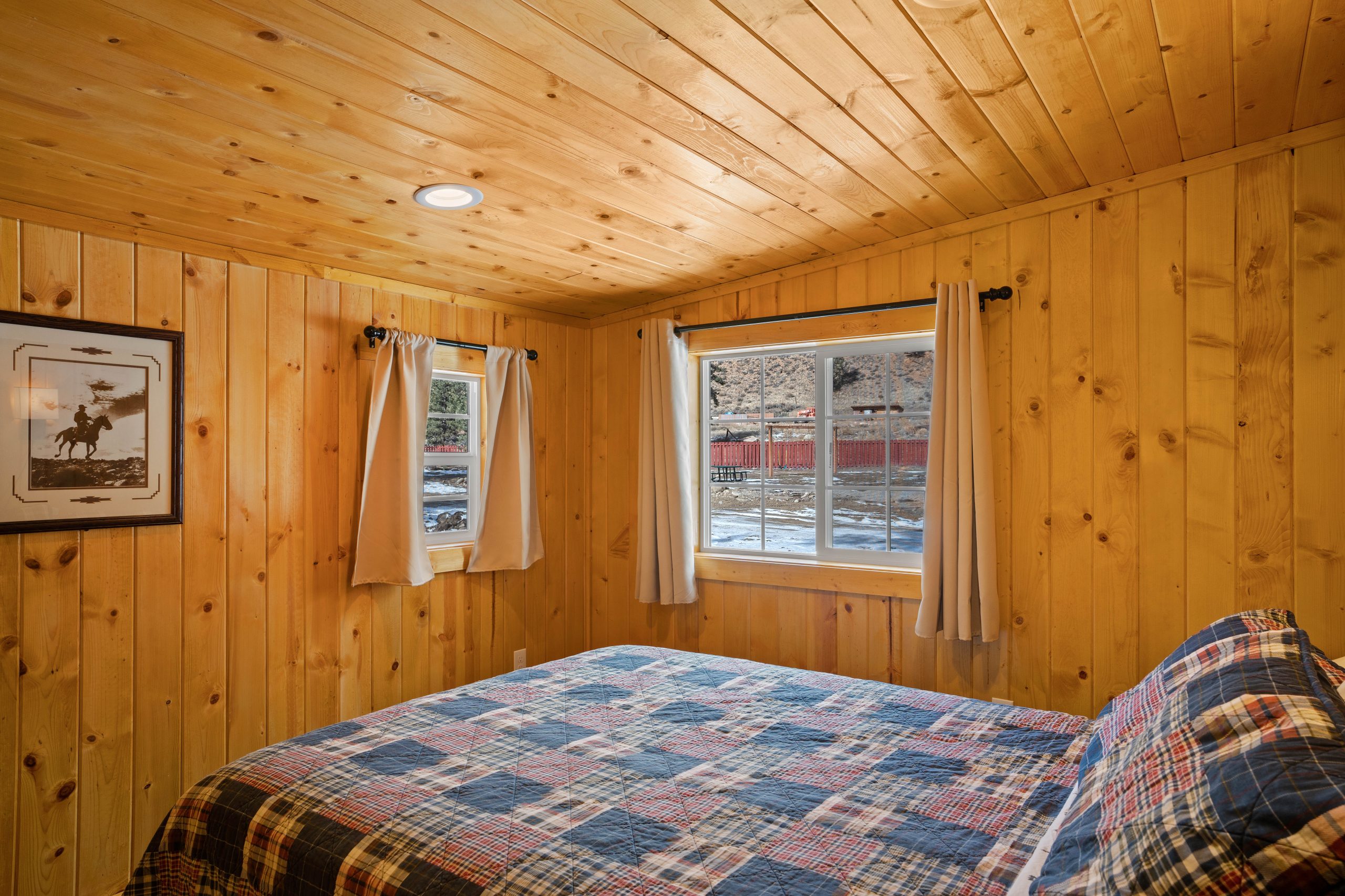 Cabin 10 Living Room Sofa Windows