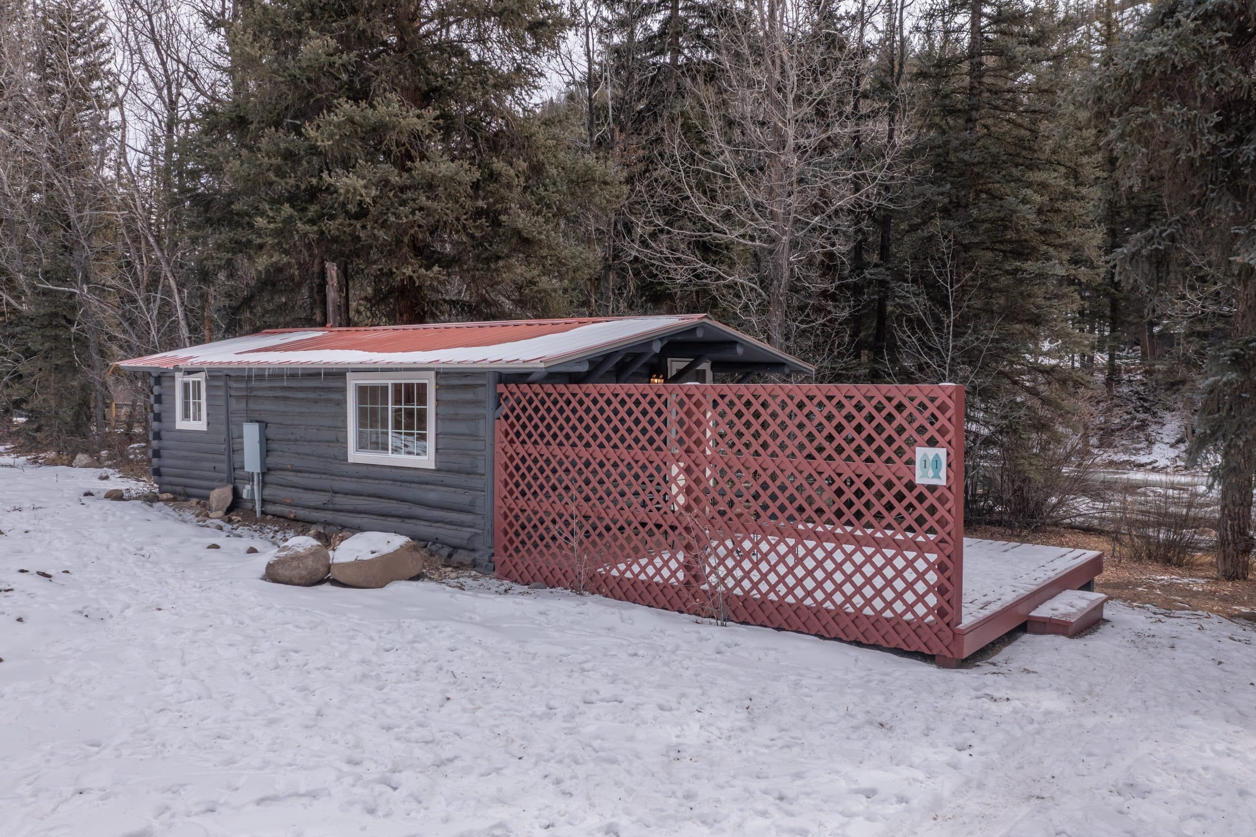 Cabin 11 Exterior Log Cabin Forest