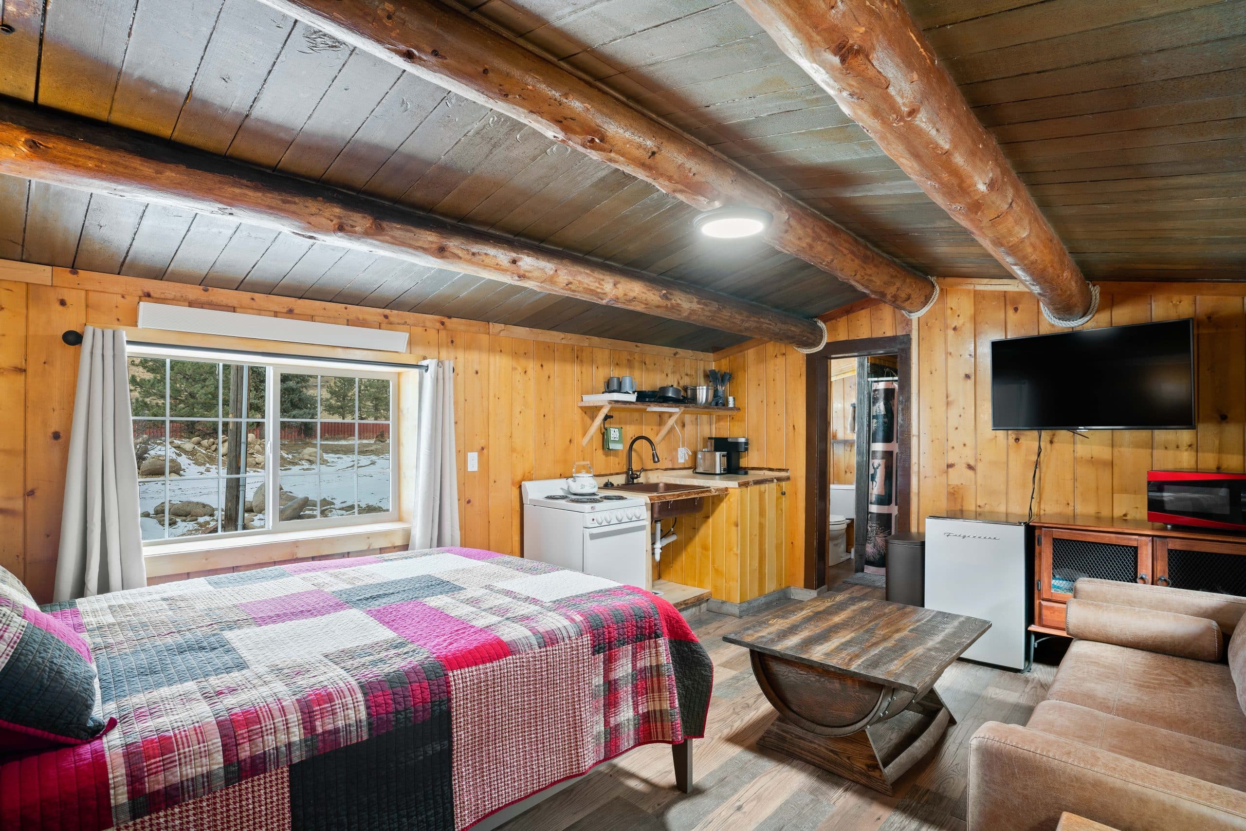 Cabin 11 Interior Living Kitchen