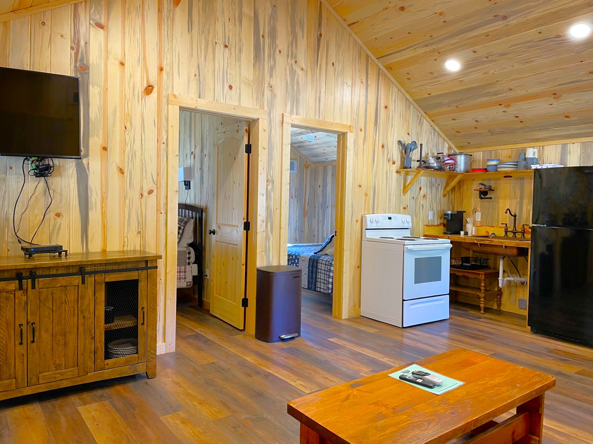 Cabin 12 Bedroom Sleeping Area