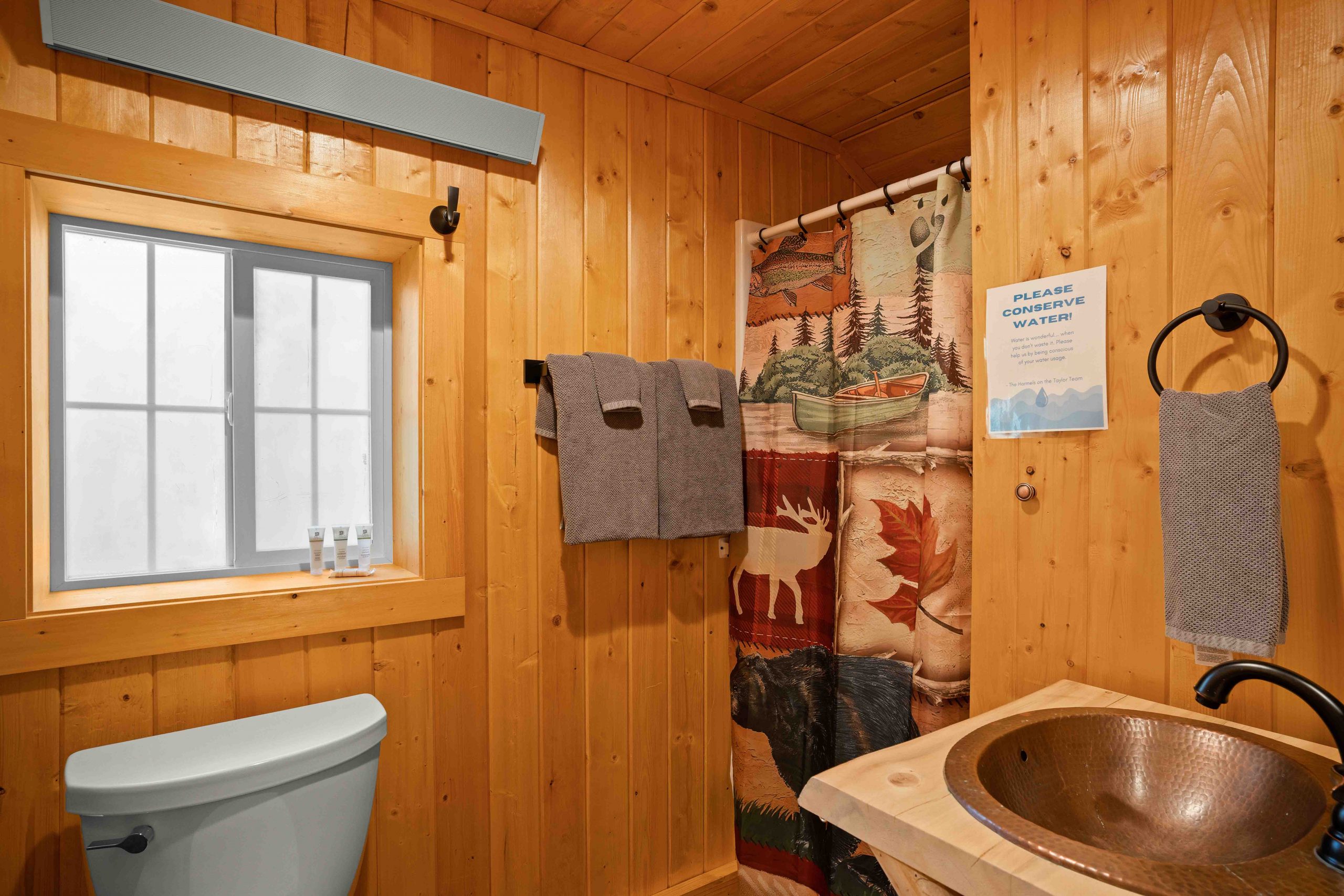 Cabin 6 Bathroom Window Sink