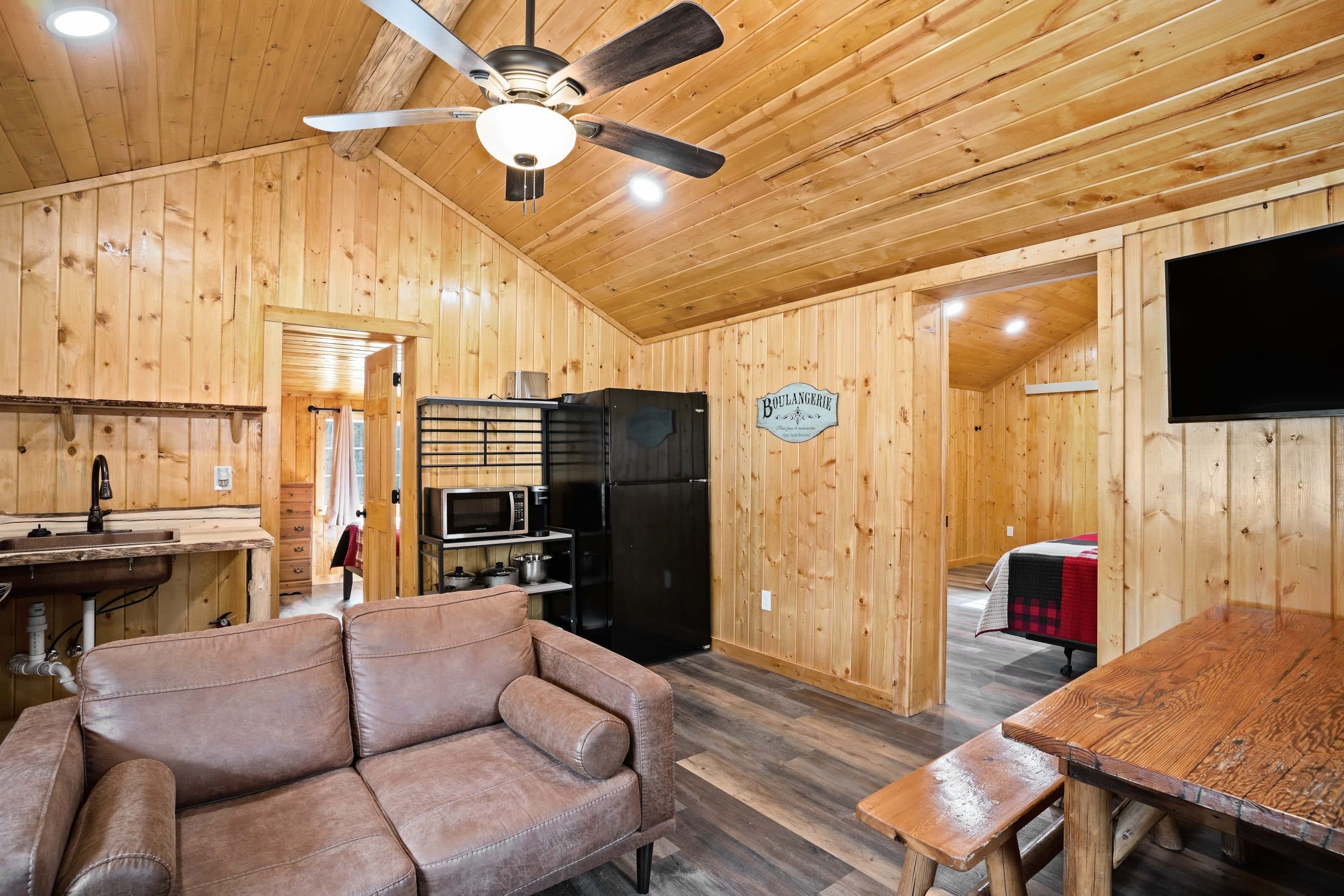 Cabin 9 Interior Kitchen Sofa