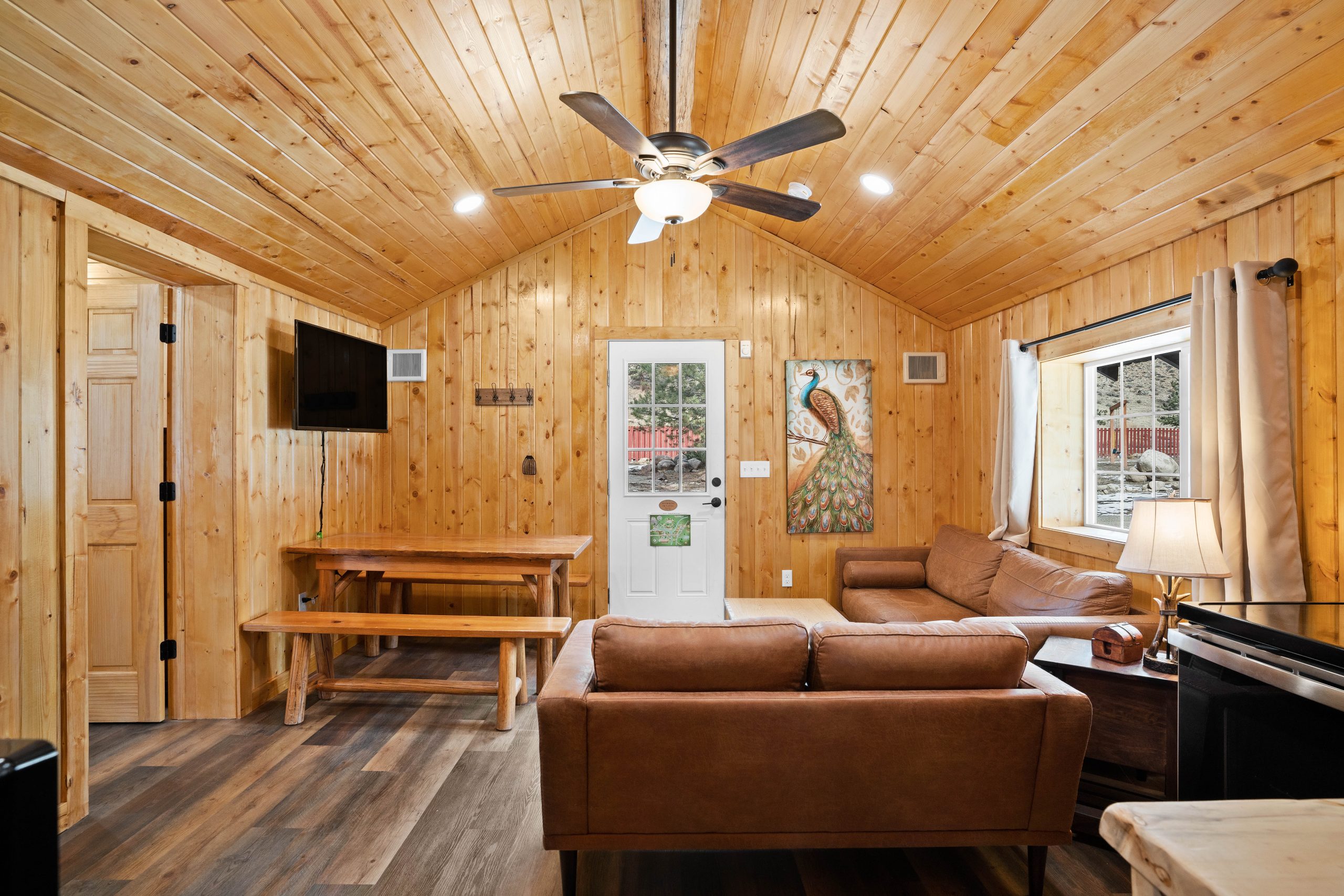 Cabin 9 Living Room Sofa Tv