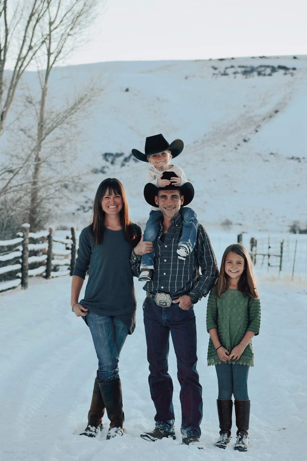 Harmels owner family winter portrait