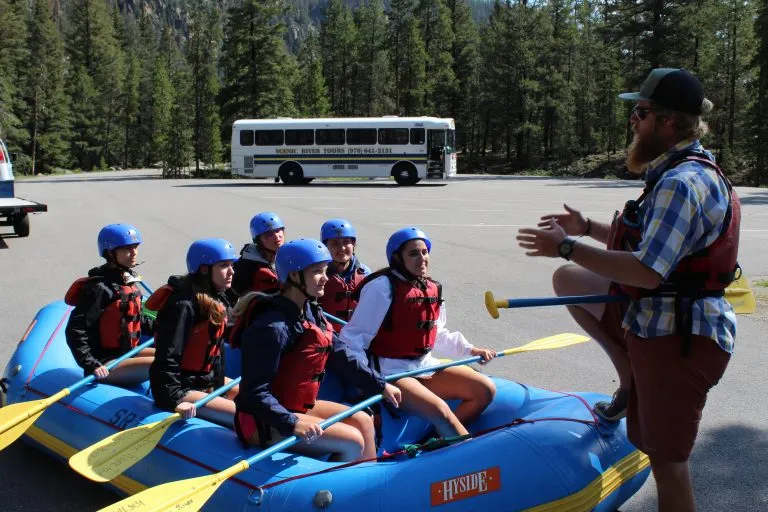 Rafting launch with Scenic River Tours