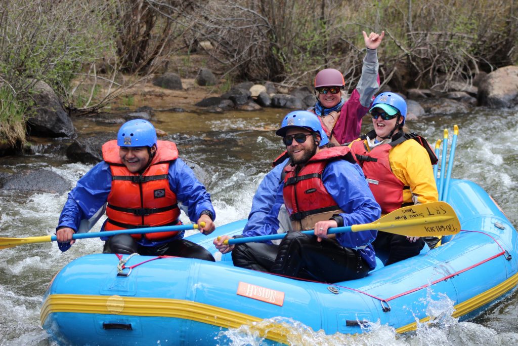 Whitewater rafting fun on Taylor River